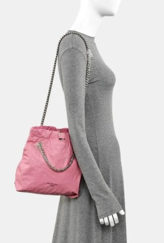 Borsa Balenciaga rosa in pelle