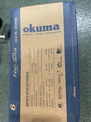 Carrete Okuma Hexana HXR-30 M.