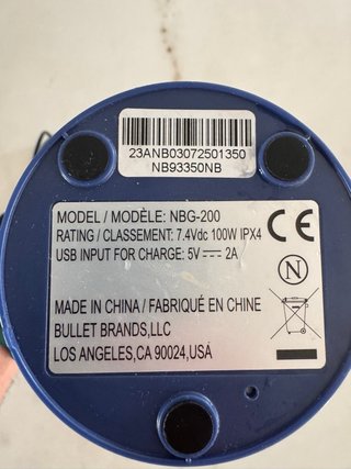 Batidora portátil Nutribullet USB