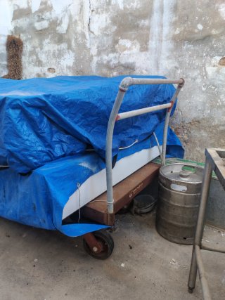Carro de hierro para carga pesada 1,90 x 0,90