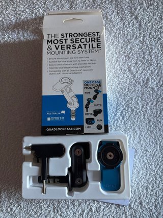 Quad Lock Soporte Manillar Moto sin usar