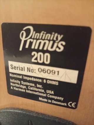 Altavoces Infinity Primus 200