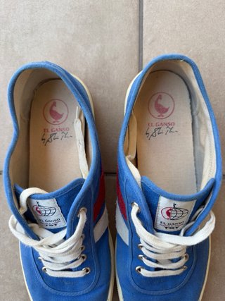 Zapatillas El Ganso Lona Azul muy bien conservadas