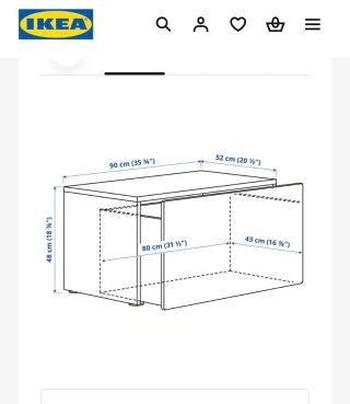Baúl blanco IKEA