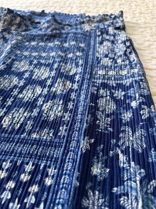 Pantalones anchos estampados azules talla xxl