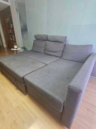 Sofá Cama IKEA FRIHETEN Gris con Almacenaje