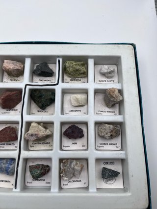Collezione 24 Minerali Vintage Unica