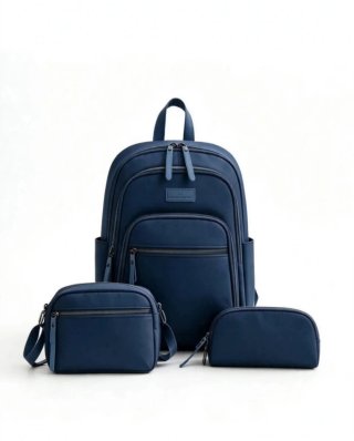 Set 3pz Baci e Abbracci Blu Nuovo