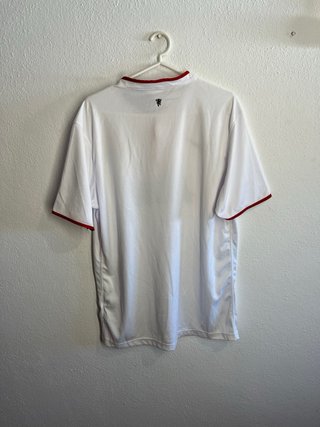Camisa Man Utd Retro Nike Branca e Vermelha