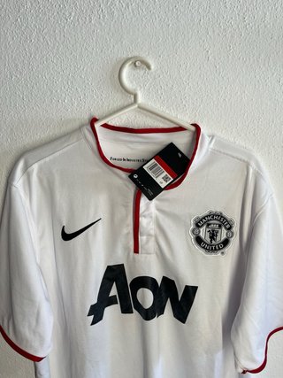 Camisa Man Utd Retro Nike Branca e Vermelha