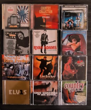 Pack 12 CDs: Blues, Country, Rock