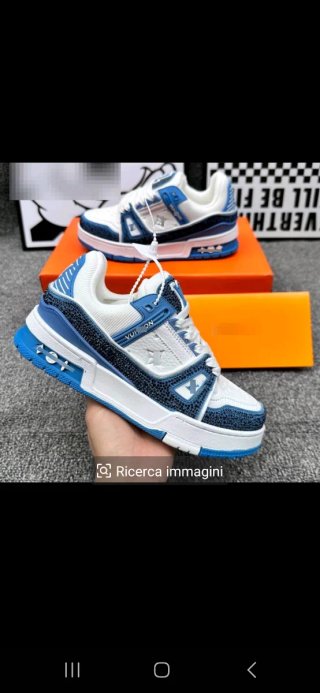 Scarpe Louis Vuitton Blu/Bianche