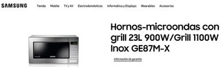 Microondas Samsung Ceramic Inside