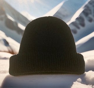 Gorro de lana negro