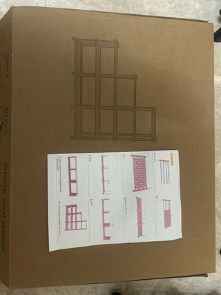 Estantería modular negra