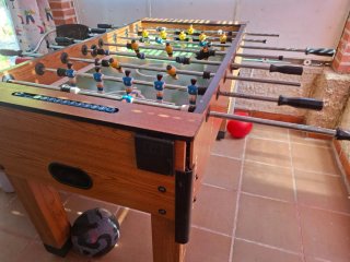Futbolín de madera