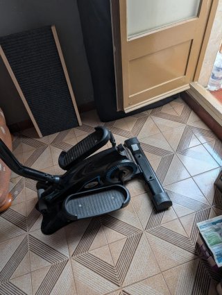 Bicicleta Elíptica HomCom Negra