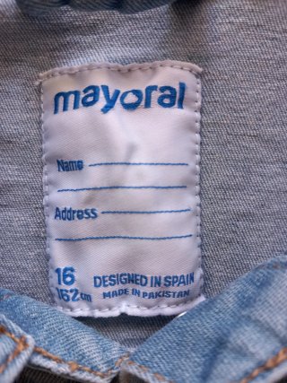 Chaleco vaquero niña Mayoral T.16