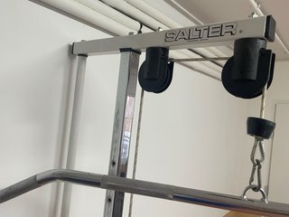 Banco Musculación SALTER + Torre Jalón + 38kg