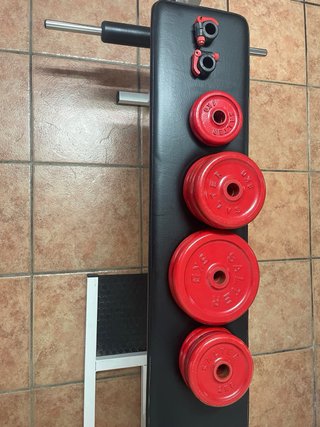 Banco Musculación SALTER + Torre Jalón + 38kg