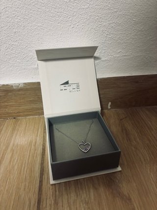 Collar Corazón Lotus Multicolor Plata
