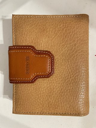 Cartera Salvadores Piel Beige y Marrón