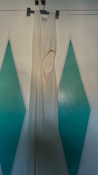 Vestido Bershka crudo con abertura Talla S