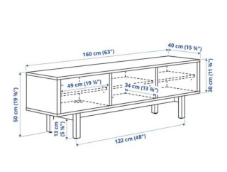 Mueble TV Ikea Stockholm Madera