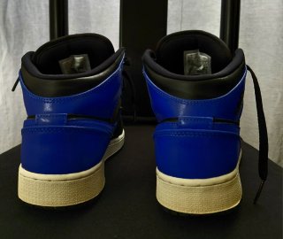 Air Jordan 1 Mid Hyper Royal Negro/Azul