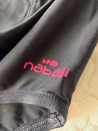 Bañador premamá Nabaiji negro y rosa talla l