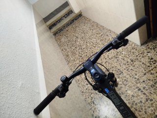 Bicicleta Rockrider 520 Negra/Azul talla L