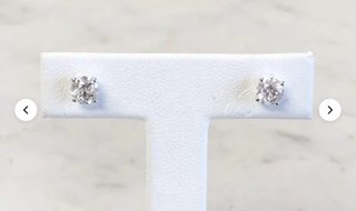 Pendientes Diamantes Naturales 1.06CT y Oro 18k