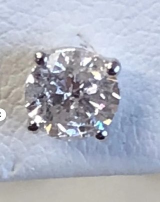 Pendientes Diamantes Naturales 1.06CT y Oro 18k