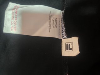 Camiseta Fila Crop Top Negra Talla S