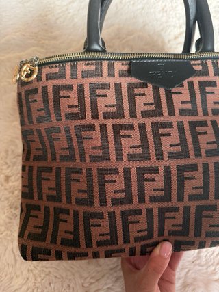 Mala Fendi FF Castanha e Preta