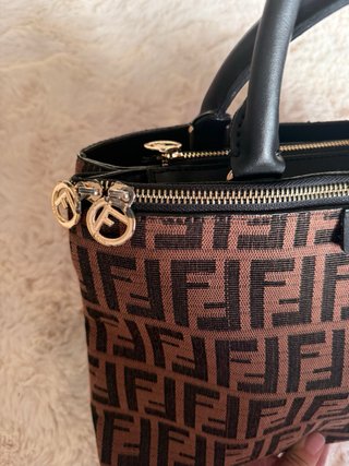 Mala Fendi FF Castanha e Preta