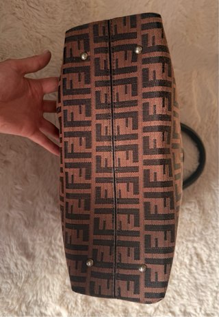 Mala Fendi FF Castanha e Preta
