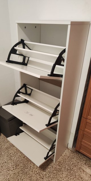 Zapatero Blanco 3 Compartimentos Nuevo