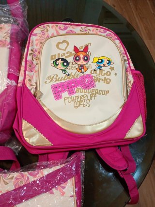 Lote 1 mochila 1 bolsa 1 bolso Powerpuff Girls
