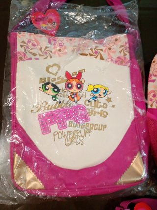 Lote 1 mochila 1 bolsa 1 bolso Powerpuff Girls