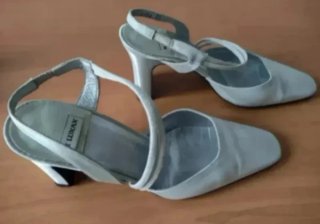 Zapatos Luxax Talla 38 y Bolso Plateado