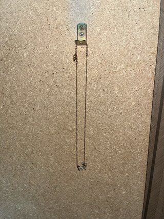Collana con ciondolo cervo strass oro rosa