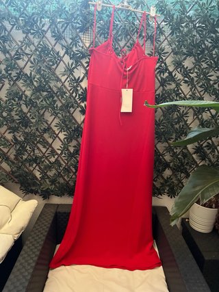 Vestido largo rojo