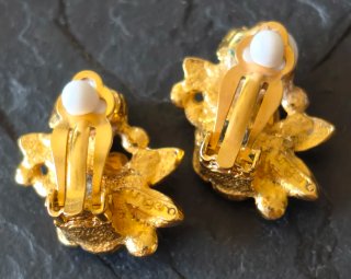 Encantadores Pendientes Clip Ungaro Bouquet Floral