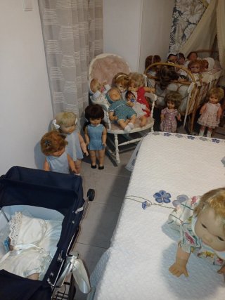 Colección de muñecas vintage.