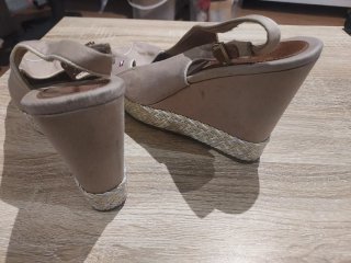 Sandalias Tommy Hilfiger Beige Cuña Verano