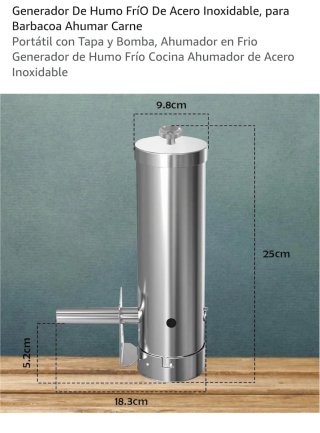 Generador de Humo para Barbacoa
