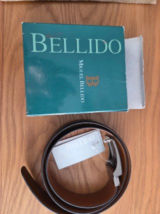 Cinturón reversible Miguel Bellido piel NUEVO