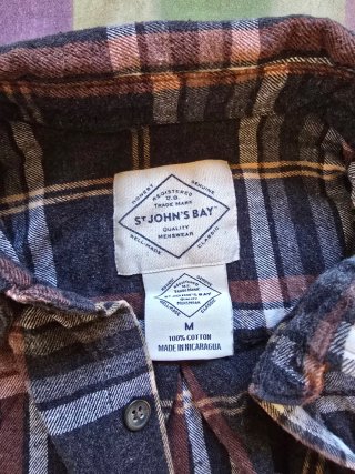 Camisa de franela St. John's Bay cuadros M