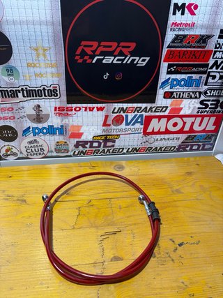 Bomba de freno hidráulica moto roja